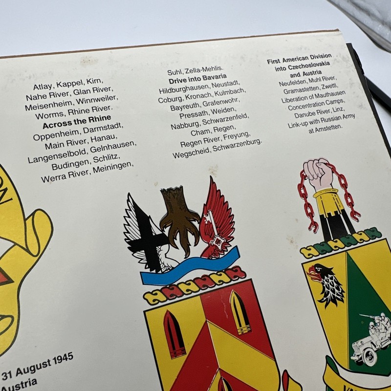 2 Sided 11th Armored Division Poster World War II Info Printed In 1985 18”x24” gallery
