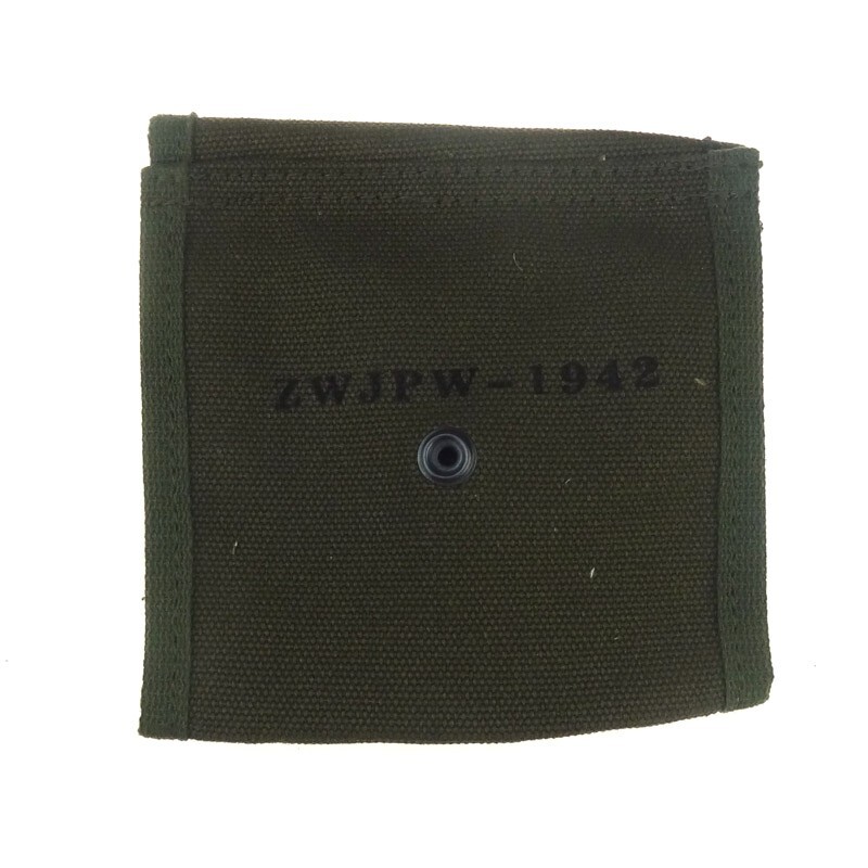 WWII WW2 US M1 Carbine Ammo Pouch Magazine Bag 2 Cells Buttstock Green gallery