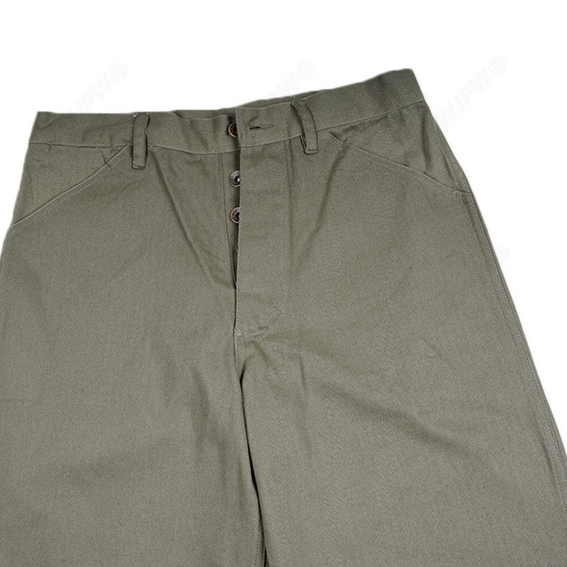 WWII WW2 WWII US GREEN USMC HBT Army Field Pants Trousers Size 32 gallery