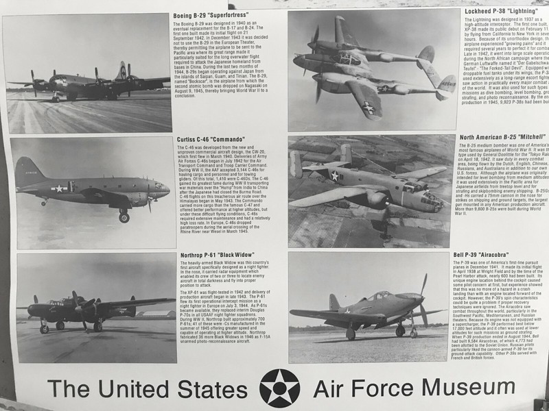 WWII Air War in Pacific Poster, USAF Museum, Flying Tiger, B-29, P-40, B-25 more gallery