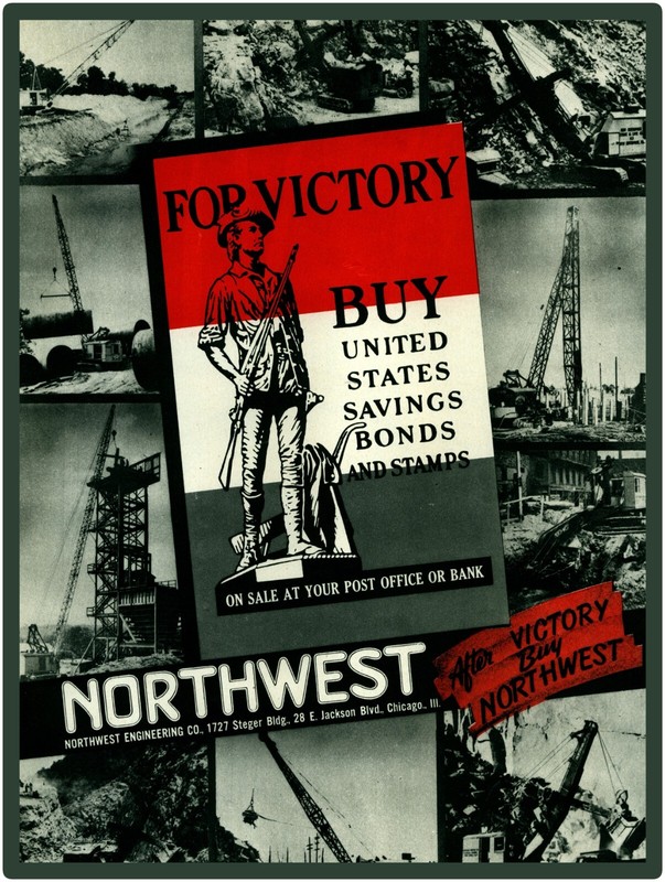 Northwest Shovel World War Two Theme NEW Metal Sign 24×30″ USA STEEL XL Size