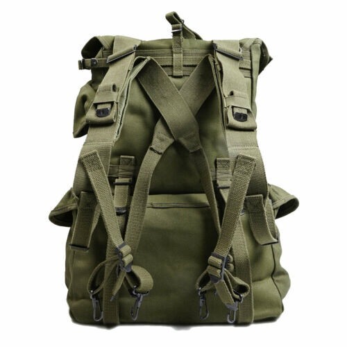 Vietnam War US Army M1945 Backpack Haversack Knapsack Upper Pack Cargo X Strap gallery