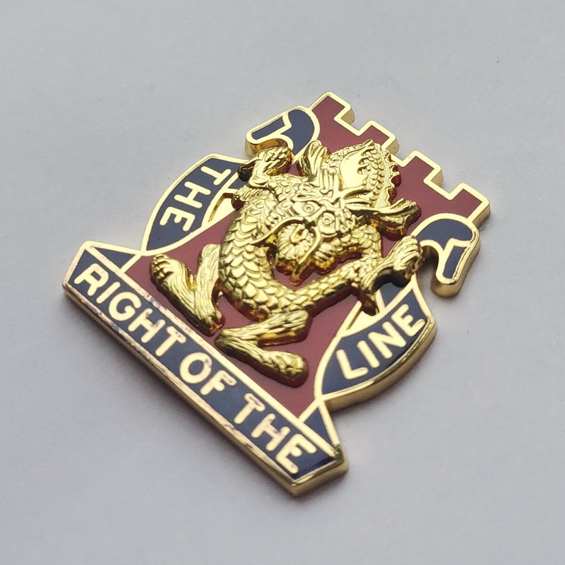 WW2 US Army 14th Infantry Regiment Badge pin Golden Dragons Insignia gallery