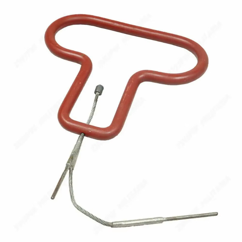 WW2 Us Paratrooper T-5 Parachute Front Pack Red Metal D-Ring Pull & Rip Cord gallery