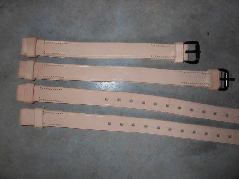 M3A4 Handcart Leather Straps for Cart with M1917A1, made in Alabama gallery