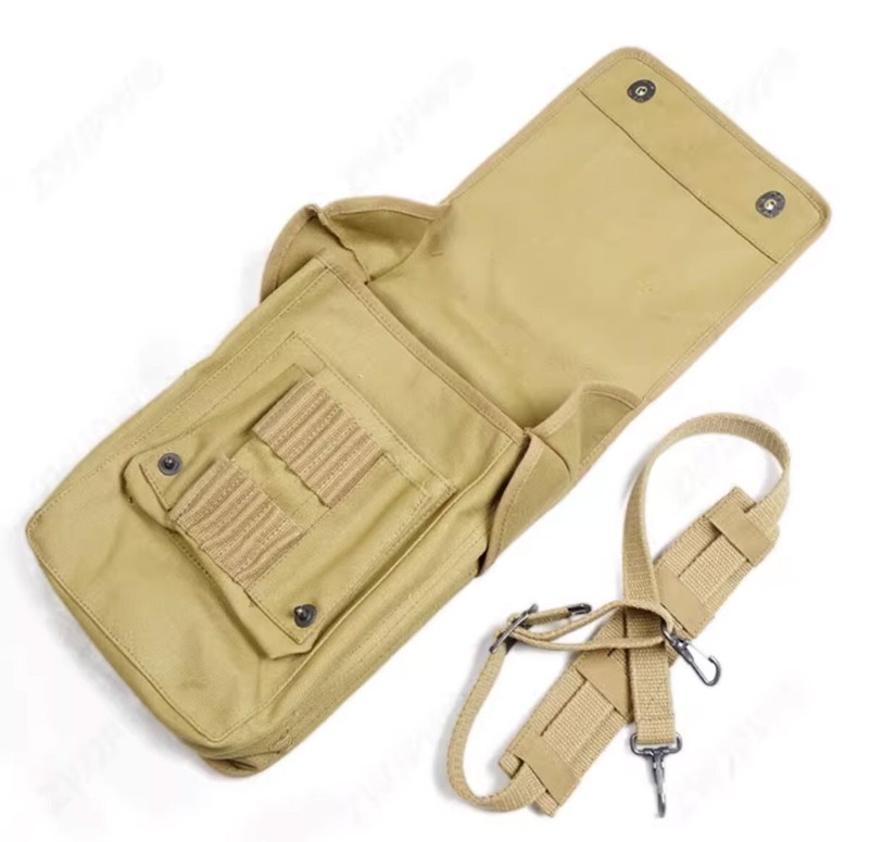 WW2 US Army 1938 Map Pack Pouch Bag Canvas Strap gallery