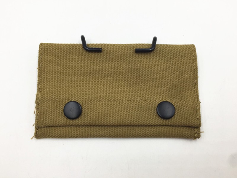 WW2 Korean War US Army M1910 First Aid Pouch Outdoor Webbing Bag KHAKI WITH HOOK