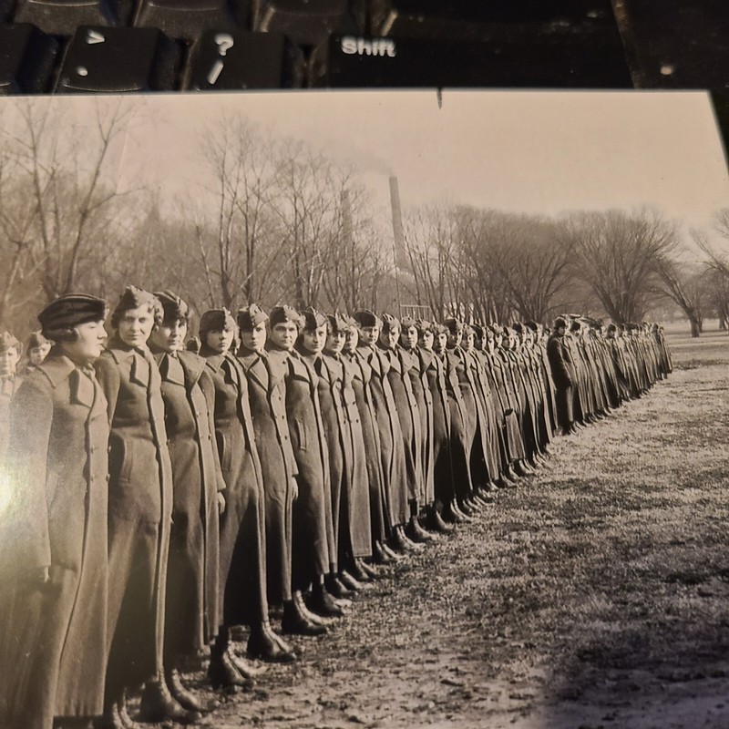 JULY 1919 photo of WMs female Marines in Quantico rp from original 7x10 USMC gallery