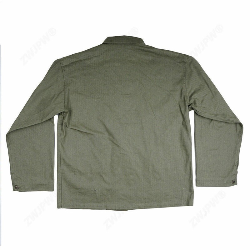 WW2 WWII US GREEN USMC HBT Army Field Coat Jacket Uniform Tops gallery