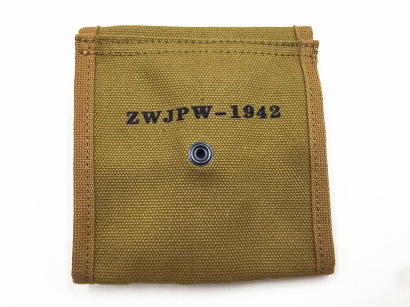 WWII US M1 Carbine Buttstock Type Canvas Ammunition Magazine Pouch gallery