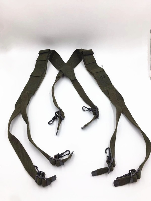 US Army Korean War M1945 Combat Field Pack Suspenders Shoulder Straps