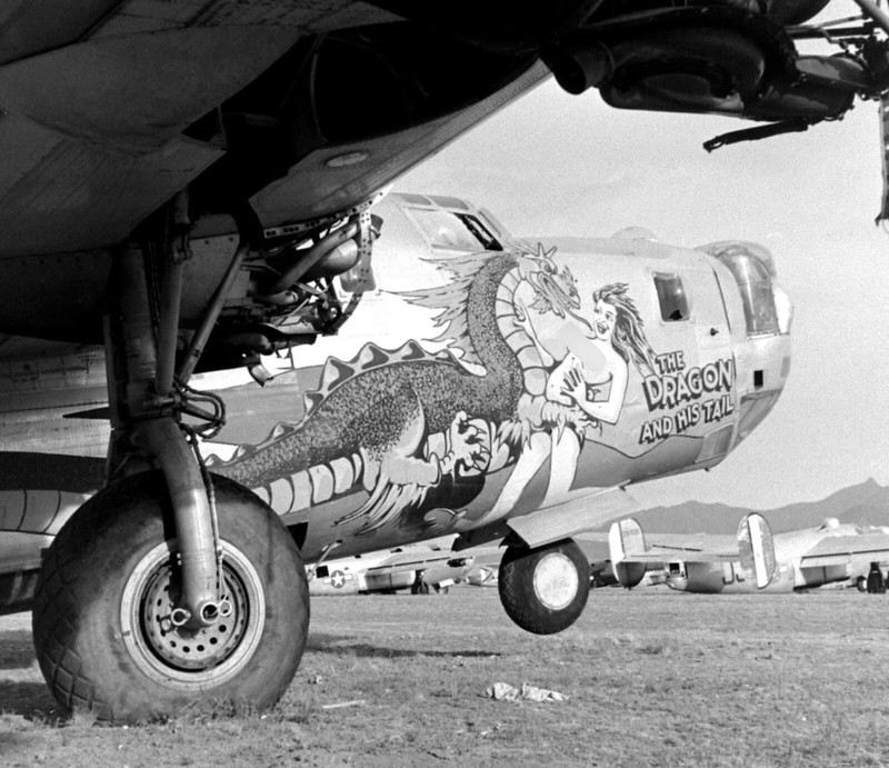 WW2 WWII Photo World War Two / Consolidated B-24 Liberator Boneyard Nose Art