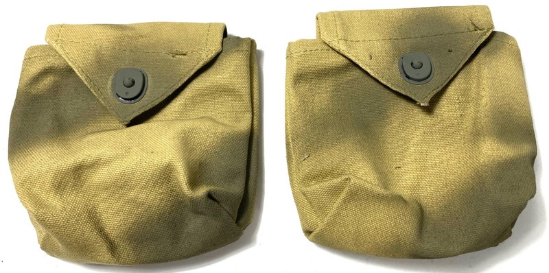 WWII US AIRBORNE PARATROOPER PATHFINDER M1 RIFLE CAMO RIGGER AMMO POUCH-PAIR