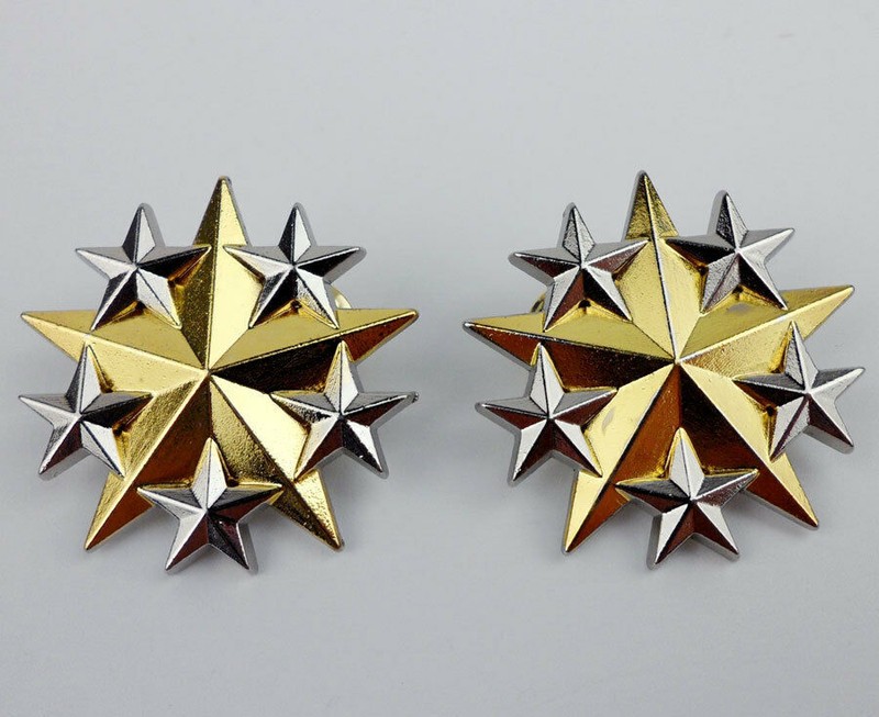 SET US ARMY SIX STAR RANK INSIGNIA BADGE PIN EAGLE BADGE gallery