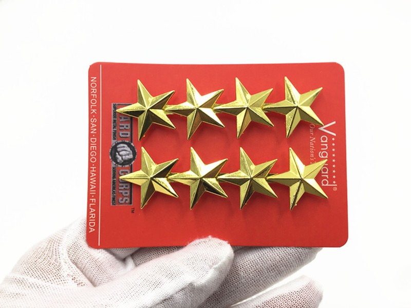 GOLD US GENERAL’S RANK INSIGNIA US ARMY OFFICERS FOUR-STAR RANK BADGE