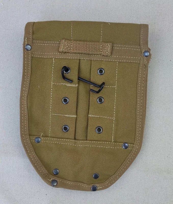 WW2 US ARMY M43 FOLDING SHOVEL HEAD COVER TOOL CARRIER KHAKI sailcloth gallery