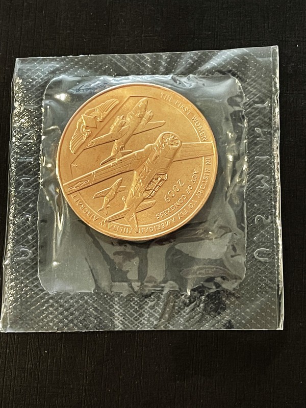 Women Airforce Service Pilots WW2 1 1/2 Inch Military Bronze Medal "SEALED" gallery