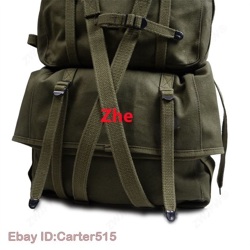Replica USMC M1944 WW2 Haversack Military Backpack Upper+lower Bag Set gallery