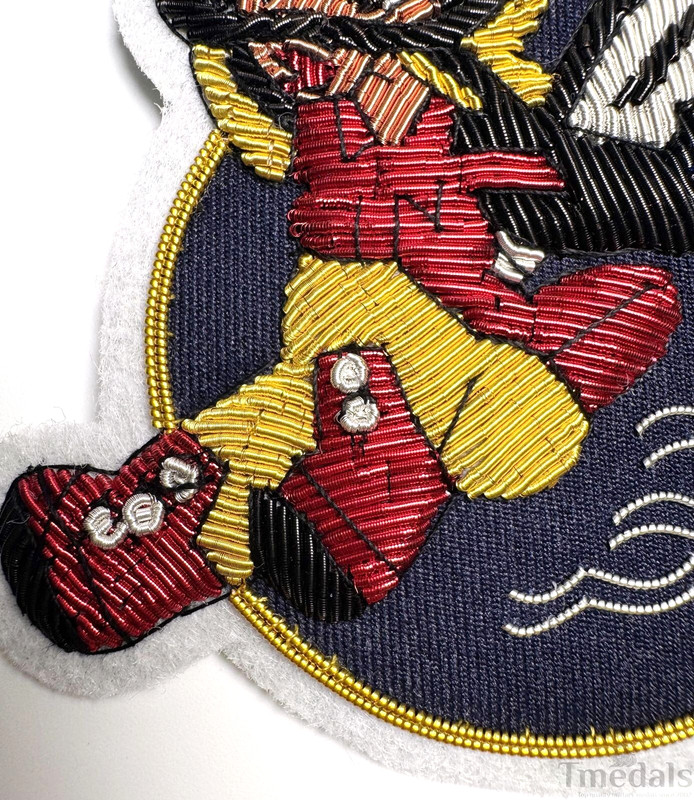 WASP Women's Air Force Service Pilots WW2 Fifinella Patch Woman Brass Wire Repro gallery