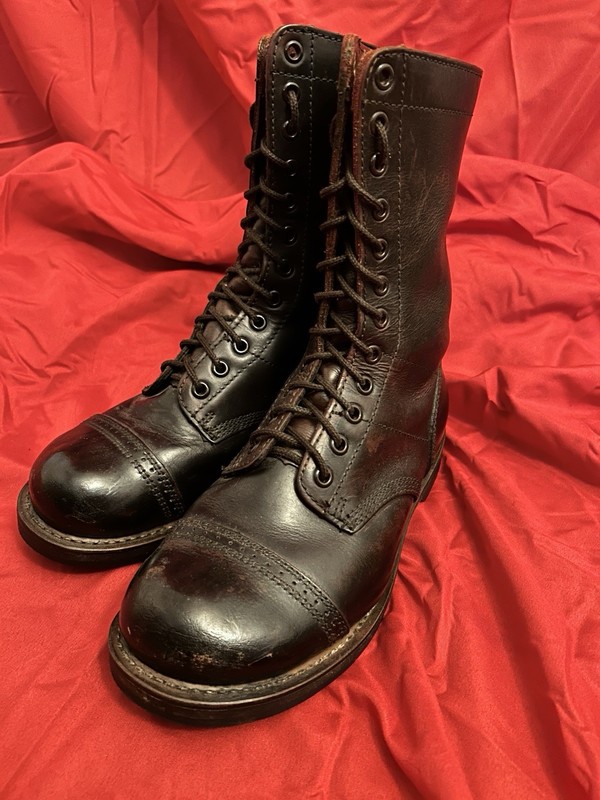 US Army WW2 Corcoran Paratrooper Jump Boots Size 8, Repro