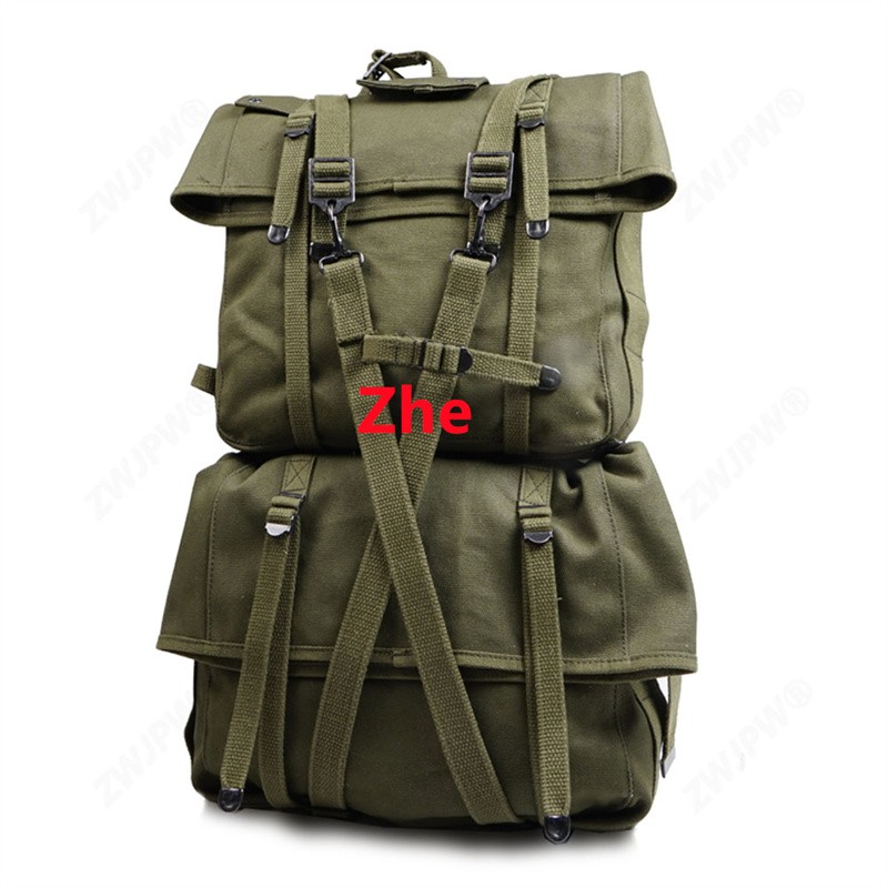 Replica USMC M1944 WW2 Haversack Military Backpack Upper+lower Bag Set gallery