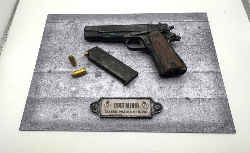 1:2 Scale Model Display Kit of Colt 1911 in Shadowbox by Miliscale gallery