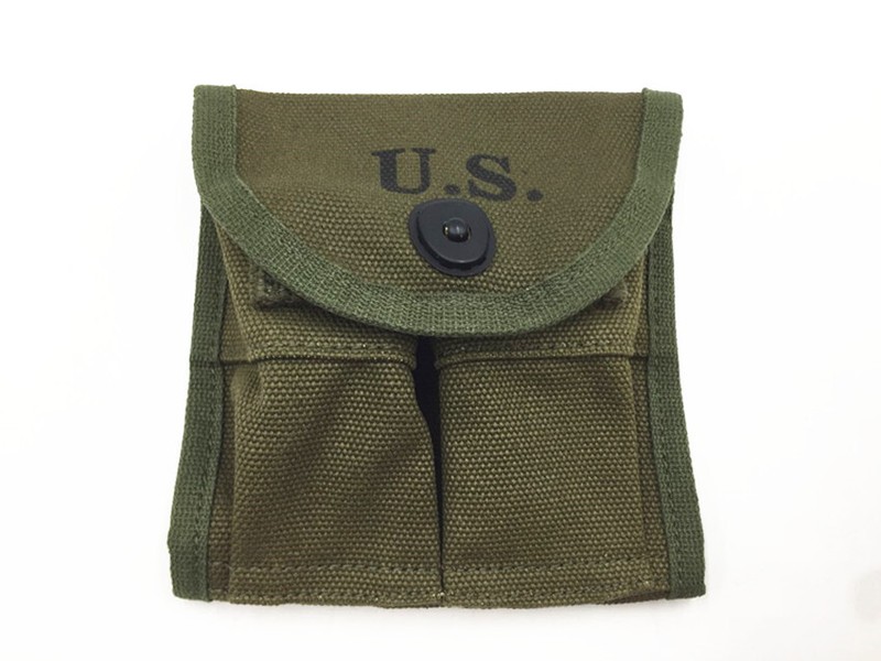 WW2 WWII US Army M1 Carbine Canvas Magazine Pouch GREEN Hi-Q1943