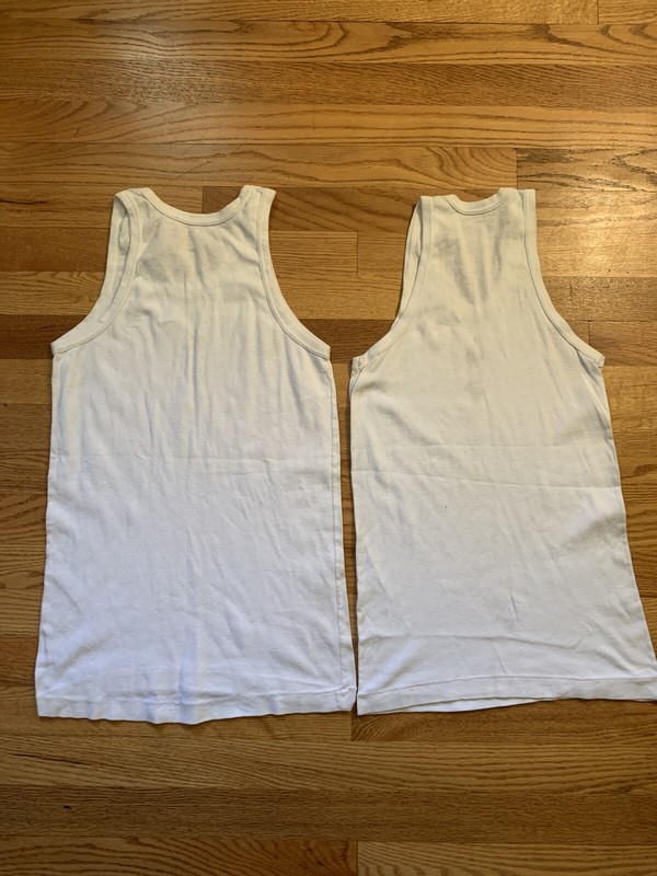 Lot 2 WWII German Sports Girl Movie Production Worn Prop Top Tank Vest. gallery