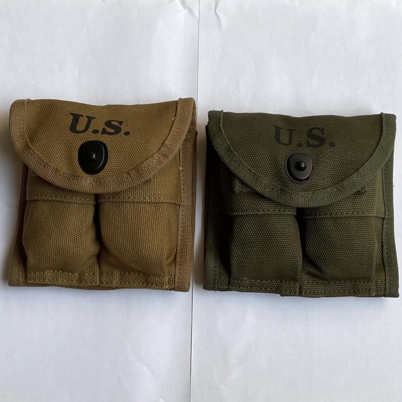 Two styles WW2 US Military M1 Carbine Rifle Mag Military Ammunition Pouch Bag