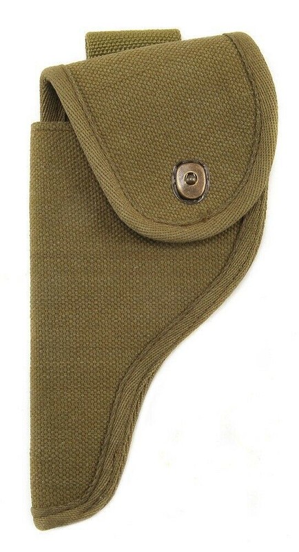 US Smith & Wesson Victory Model Revolver Holster Full Flap Canvas K-Frame Lefty