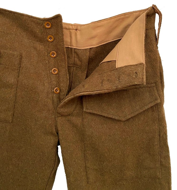 British 37 Pattern Trousers Battle Uniform Reproduction -Khaki Color (32 Inches) gallery