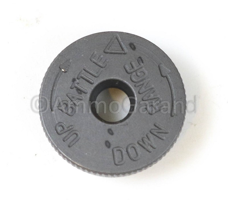 M1 Garand Lock Bar Checkered Elevation Knob Cap for Rear Sight w/SA Closed Arrow gallery