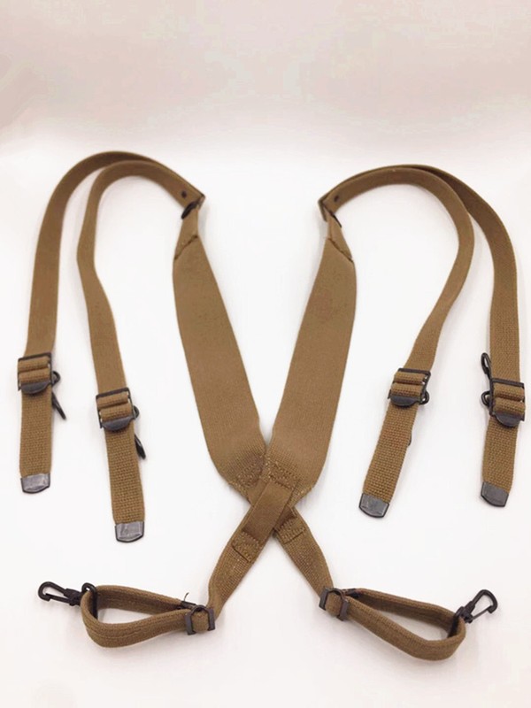 WWII WW2 US Army M1936 Combat Field Strap Equipment Belt Suspenders gallery