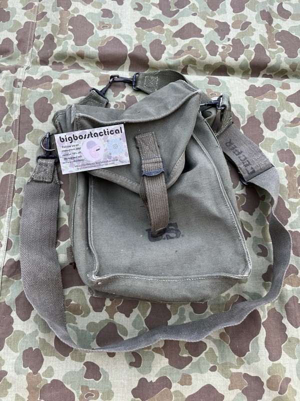 WWII US ARMY GP Ammo Thomson Shoulder Bag Carry Pouch With Strap gallery