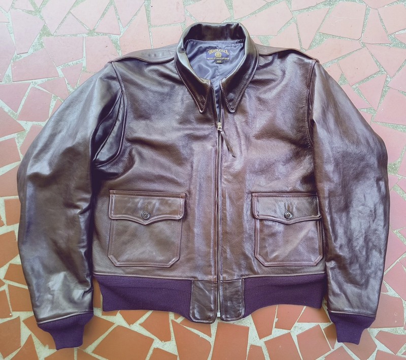 MONARCH USN WW-2 REPRO AN-J-3, M-422, G-1 HORSE HIDE LEATHER FLIGHT JACKET BUILD gallery