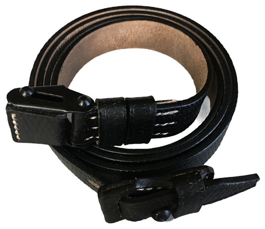 Yugoslavian 1948 K98 M98 Black Leather Rifle Sling M48 M48A M48B M48BO Yugo gallery
