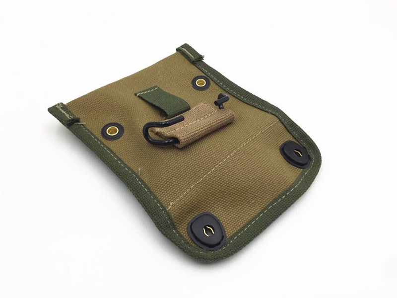 WW2 KOREAN WAR US ARMY KHAKI FIRST AID POUCH WITH HOOK COMPASS BAG gallery