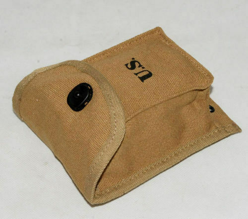 WWII US ARMY USMC MAGAZINE HAND GRENADE AMMUNITION POUCH POCKET