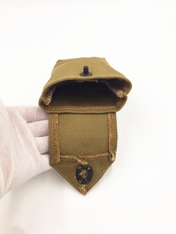 WW2 WWII US Army M1 RIGGER POUCH Garand Ammo Bag Mag Pouch Canvas KHAKI gallery