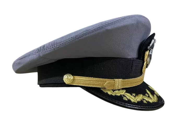 US Navy Senior Officer Cap - Gray Military Visor Replica | All Sizes gallery