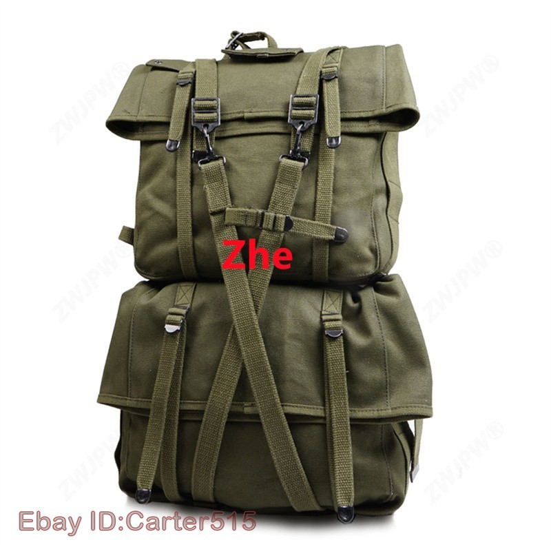 Replica USMC M1944 WW2 Haversack Military Backpack Upper+lower Bag Set gallery