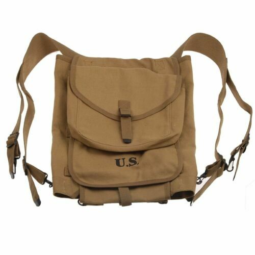 WWII WW2 U.S. ARMY MILITARY M-1928 HAVERSACK KNAPSACK BACKPACK BAG gallery