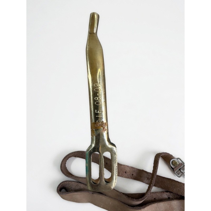 Vintage US Army Brass Cavalry Spurs Pair 5-4 CAV SGT Davis Military Ceremonial gallery