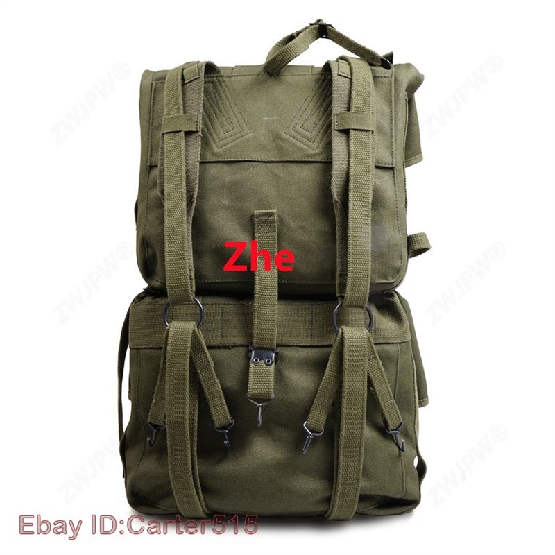 Replica USMC M1944 WW2 Haversack Military Backpack Upper+lower Bag Set gallery