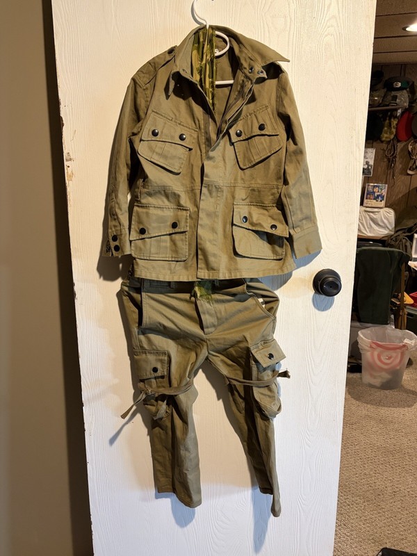Children Size 6 World War II Army Reinforced M42 Paratrooper Jump Suit