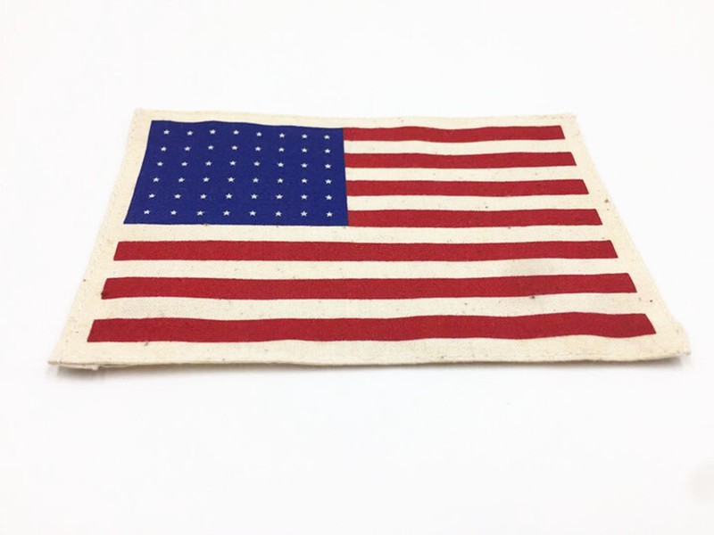 WW2 US ARMY AIRBORNE/PARATROOPER 48 STAR AMERICAN FLAG EARLY STAGE ARM BAND gallery
