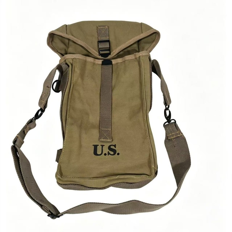 WWII US ARMY INFANTRY GP M1 AMMO GENERAL PURPOSE EQUIPMENT CARRY BAG & STRAP-OD3 gallery