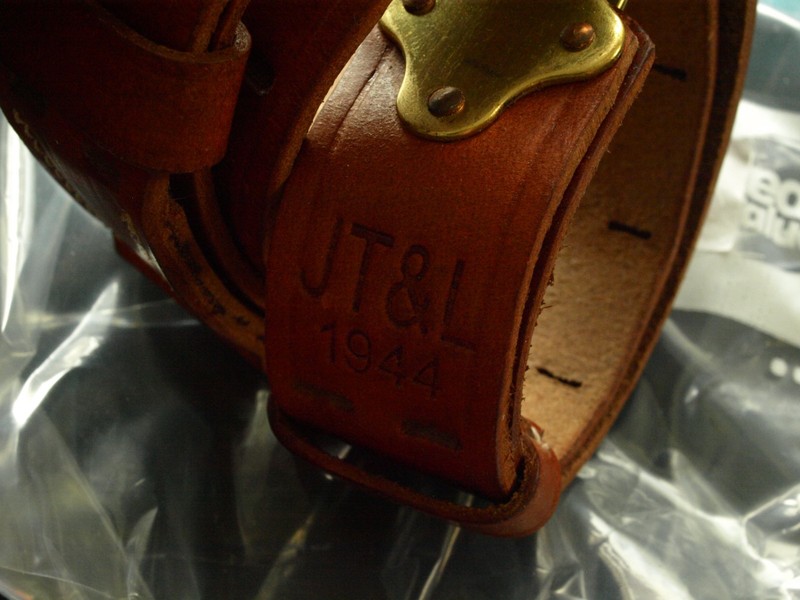 M1907 USGI style SLING ltrh. drum dyed super premium JT&L 1944 BRASS FITTINGS gallery