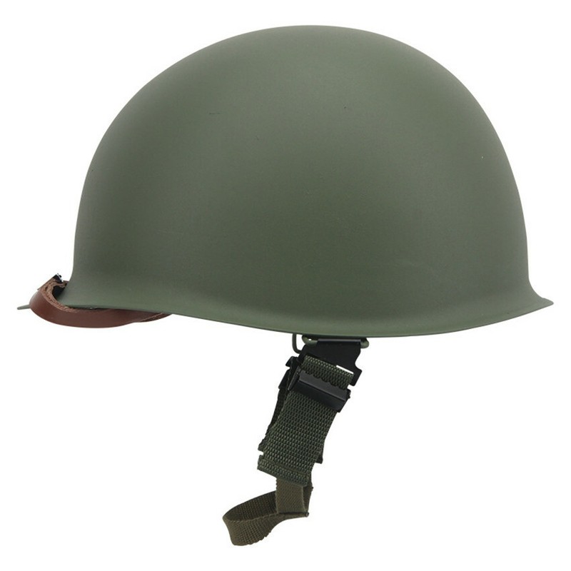 US Army M1 Green Steel Helmet 2 Shells with Liner High quality gallery