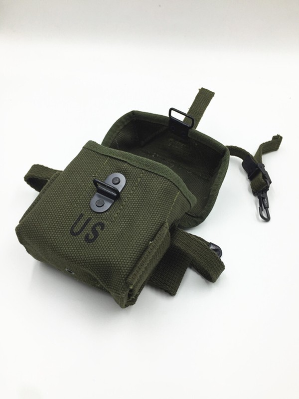 WWIIWW2 US Vietnam Army M1956 M16 Universal Short Canvas Pack Bag Pouch Tool Kit gallery